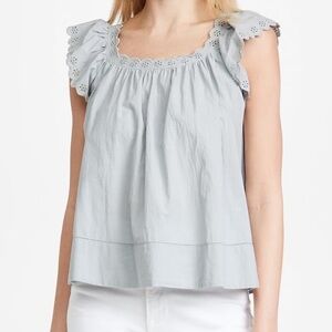 NWT THE GREAT. Eyelet Keepsake Top
